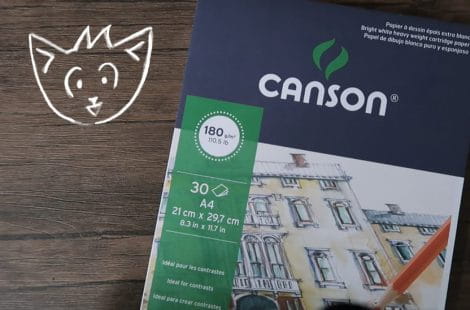 Review Canson 1557, Menggambar dengan pensil warna Joyko