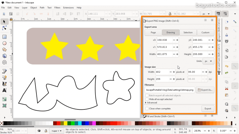 export area is drawing inkscape export area is drawing inkscape
