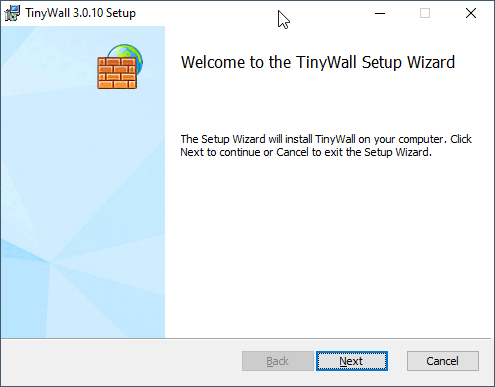 Installer TInyWall