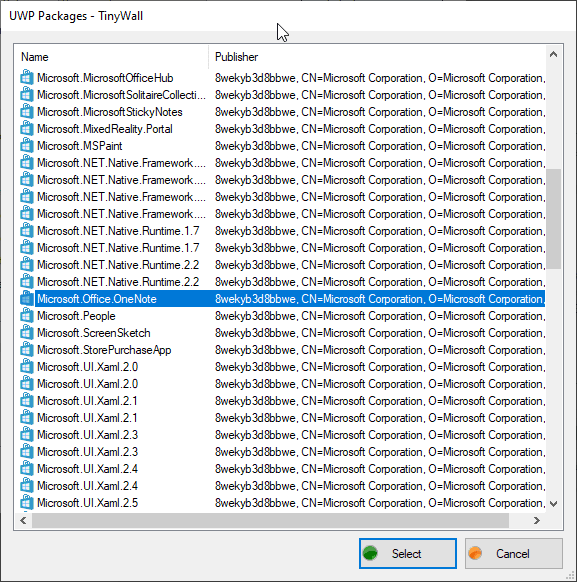 Ngewhitelist Aplikasi UWP